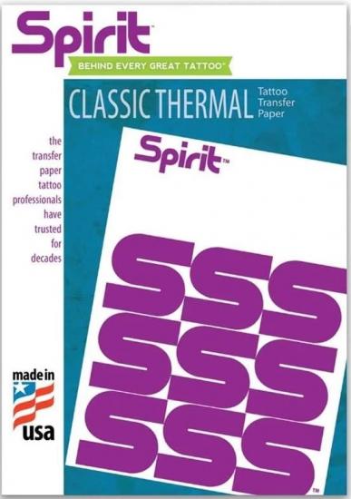 Spirit Classic Thermal Tattoo Transfer Paper - 8.5" X 11" /100sheets
